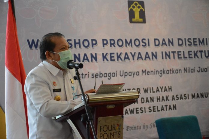 Kerja Sama Pencatatan Inventarisasi Kekayaan Intelektual Antar Lembaga, PNBP Kekayaan Intelektual Kemenkumham Sulsel Rp 1,3 M