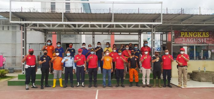 Gandeng BPBD-Dinas Damkar, Lapas Gunungsitoli Gelar Pelatihan Penanggulangan Bencana dan Kebakaran