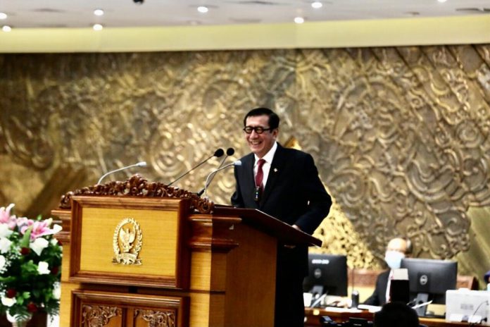 RUU MLA Indonesia-Rusia Jadi UU di DPR, Menkumham Yasonna: Untuk Berantas Tindak Pidana Transnasional dan Retroaktif