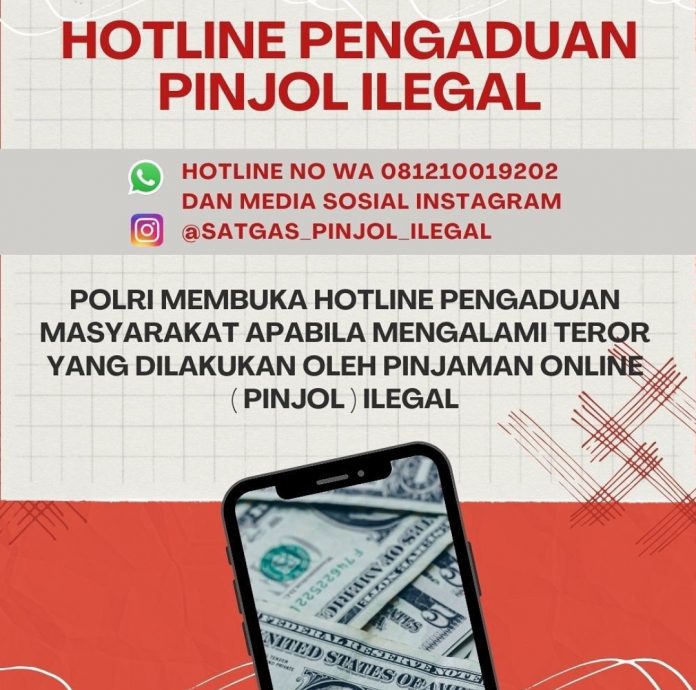 Polri Buka Hotline Pengaduan Korban Teror Pinjol Ilegal