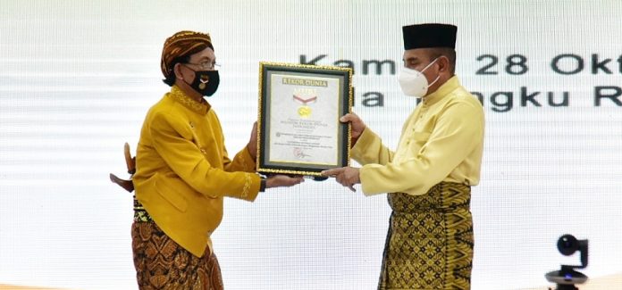 Peringati Hari Sumpah Pemuda, Pemprov Sumut Raih Dua Rekor MURI