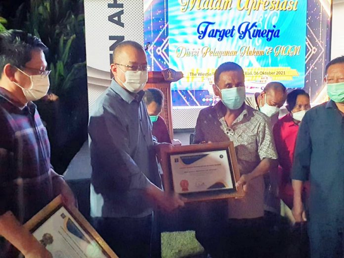 Kemenkumham Sulsel Raih Peringkat Pertama Kinerja Anggaran Administrasi Hukum Umum Triwulan 3/2021 