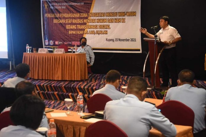 Stafsus Menteri Semangati Satker di NTT: Raih WBK/WBBM Sampai Titik Darah Penghabisan