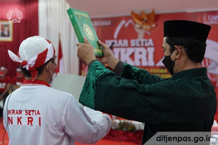 Pembinaaan Deradikalisasi 34 Narapidana Terorisme Berujung Ikrar Setia NKRI