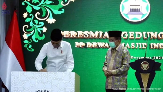 Presiden Resmikan Gedung Kantor Dewan Masjid Indonesia