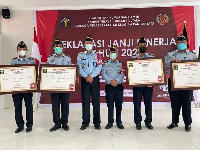 Empat Kepala Lapas Deklarasi Janji Kinerja 2022