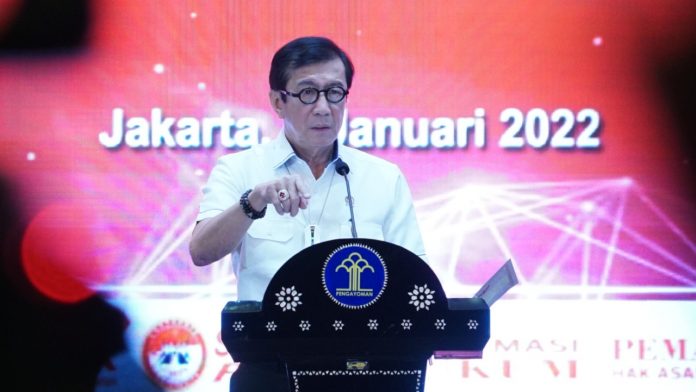 Janji Kinerja 2022, Menkumham Tegaskan Jajaran Kemenkumham Profesionalisme dan Integritas Pelayanan Publik