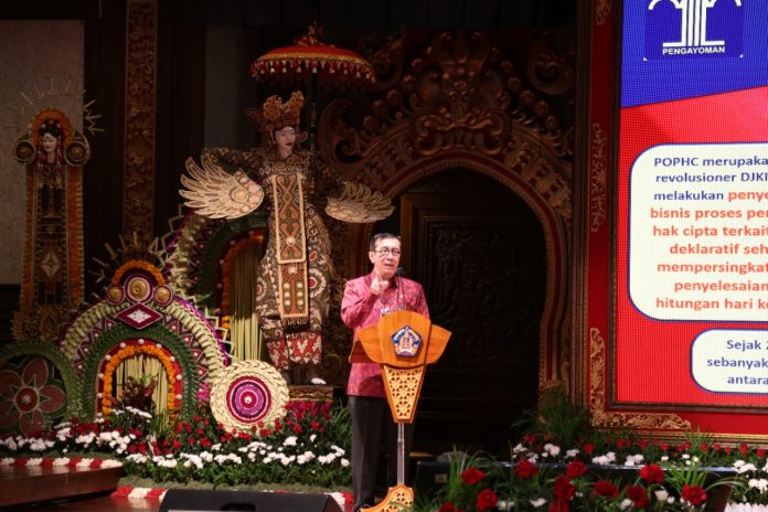 Bali Kembali Catatkan Kekayaan Intelektual, Menkumham: Ekosistem Kekayaan Intelektual Siklus Perputaran Ekonomi