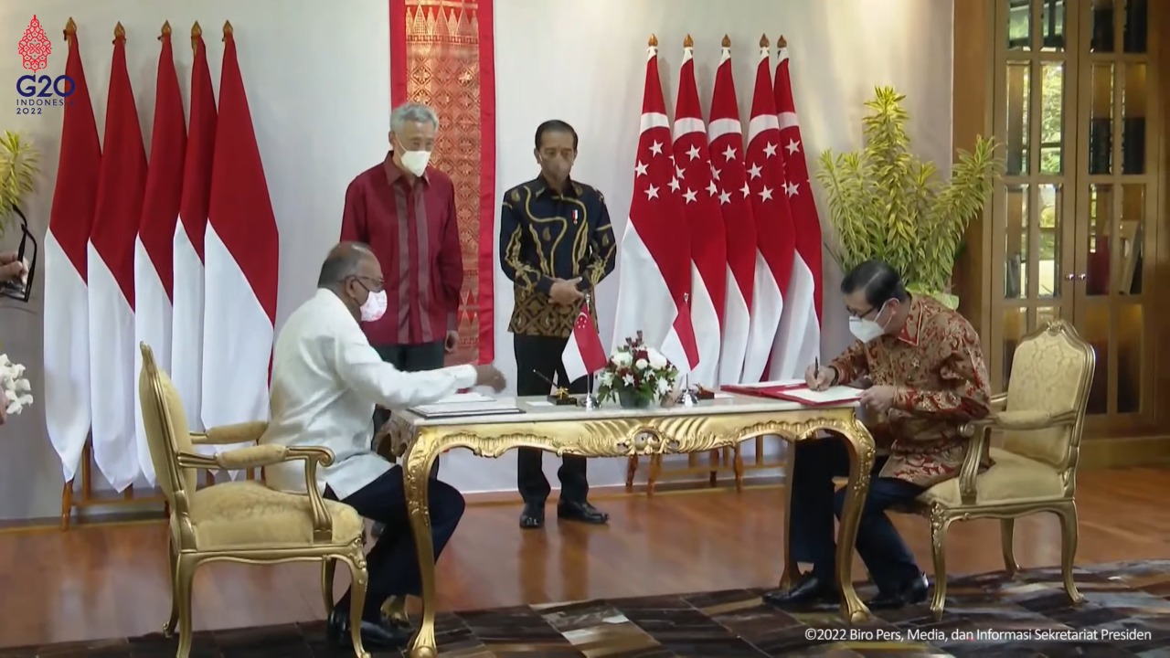 Perjanjian Ekstradisi Indonesia-Singapura Resmi Diteken, Menkumham: Koruptor, Bandar Narkoba, dan Donatur Terorisme Tak Bisa Lagi Sembunyi di Singapura.